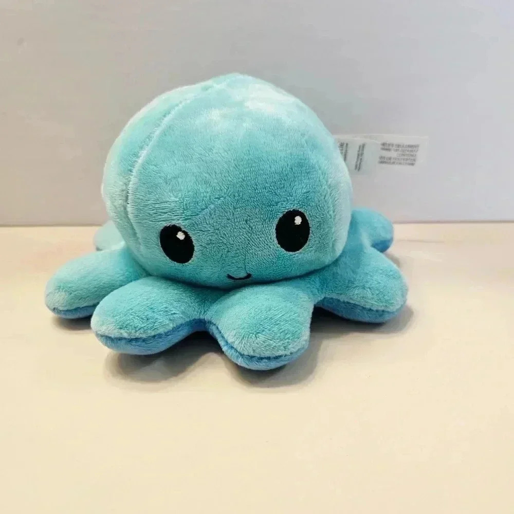 Reversible Blue  Squish Squid - Picture 3 of 4